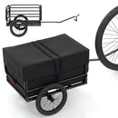Bike Cargo Trailer with Bag and Cover Heavy-Duty Bicycle Wagon Cart-Black by LJGDeals
