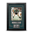 Bill Bergey in Action Philadelphia Eagles 8" x 10" Framed Football Photo with Engraved Autograph by Dynasty Sports & Framing