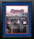 NBA Basketball Photo Picture Frame Kit - Detroit Pistons (Blue Matting, Red Trim) by Dynasty Sports & Framing