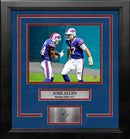 Josh Allen Touchdown Celebration Buffalo Bills 8x10 Framed Football Photo with Engraved Autograph by Dynasty Sports & Framing