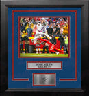 Josh Allen Defender Hurdle Buffalo Bills 8" x 10" Framed Football Photo with Engraved Autograph by Dynasty Sports & Framing