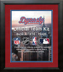 NHL Hockey Photo Picture Frame Kit - Montreal Canadiens (Red Matting, Blue Trim) by Dynasty Sports & Framing