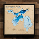 Birch Lake in Cass County, Minnesota by Horn Dog Maps