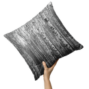 "Birch Trees in Winter" Throw Pillow