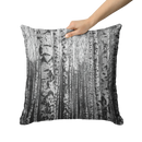 "Birch Trees in Winter" Throw Pillow