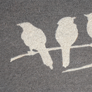 Birds On Branch - Gray Coir Doormat