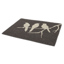 Birds On Branch - Gray Coir Doormat