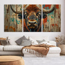 Bison Canvas Wall Art, American Buffalo Print Canvas