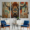 Bison Canvas Wall Art, American Buffalo Print Canvas