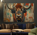 Bison Canvas Wall Art, American Buffalo Print Canvas