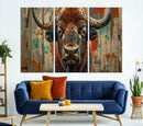 Bison Canvas Wall Art, American Buffalo Print Canvas by MyGreatCanvas | Canvas Wall Art Prints | Photo Prints & Wall Decor