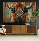 Bison Canvas Wall Art, American Buffalo Print Canvas