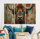 Bison Canvas Wall Art, American Buffalo Print Canvas