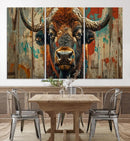 Bison Canvas Wall Art, American Buffalo Print Canvas