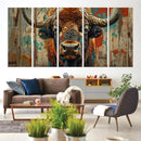 Bison Canvas Wall Art, American Buffalo Print Canvas