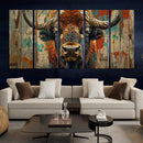Bison Canvas Wall Art, American Buffalo Print Canvas