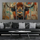 Bison Canvas Wall Art, American Buffalo Print Canvas
