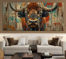 Bison Canvas Wall Art, American Buffalo Print Canvas