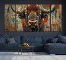 Bison Canvas Wall Art, American Buffalo Print Canvas