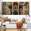 Bison Canvas Wall Art, American Buffalo Print Canvas