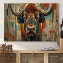 Bison Canvas Wall Art, American Buffalo Print Canvas