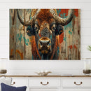 Bison Canvas Wall Art, American Buffalo Print Canvas