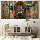 Bison Canvas Wall Art, American Buffalo Print Canvas