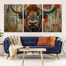 Bison Canvas Wall Art, American Buffalo Print Canvas