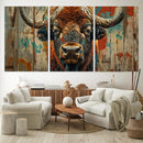 Bison Canvas Wall Art, American Buffalo Print Canvas
