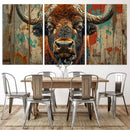Bison Canvas Wall Art, American Buffalo Print Canvas