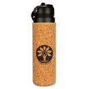 Black Cork Sleeve Bottle with Flip Straw Lid | 25oz by Yoloha Yoga