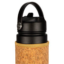 Black Cork Sleeve Bottle with Flip Straw Lid | 25oz by Yoloha Yoga