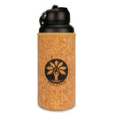 Black Cork Sleeve Bottle with Flip Straw Lid | 32oz by Yoloha Yoga