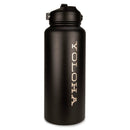 Black Cork Sleeve Bottle with Flip Straw Lid | 32oz by Yoloha Yoga