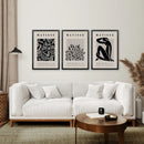 Black Beige Vintage Henri Matisse Wall Art Set by Wall Art Set