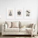 Nordic Style Xmas Triptych Wall Art Prints Set by Wall Art Set