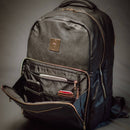 Black Leather Daily Commuter Bag XL