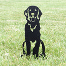 Flat-Coated Retriever Metal Art – Handmade Dog Silhouette