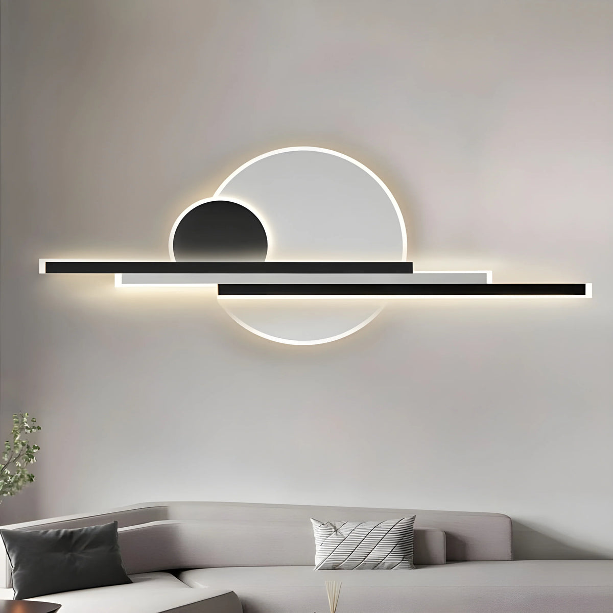 Black/Gold Modern Outdoor Waterproof Aluminum LED Wall lamp For Garden, photo 3 of 8