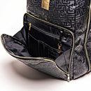 Black Monogram Leather Commuter Bag