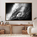 Black Ocean Wave at Sunset Canvas Art, Large Wall Print of