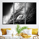 Black Ocean Wave at Sunset Canvas Art, Large Wall Print of by MyGreatCanvas | Canvas Wall Art Prints | Photo Prints & Wall Decor
