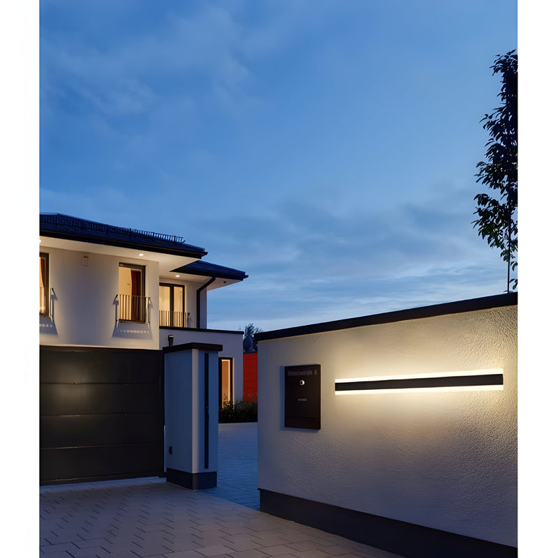 Black Outdoor Waterproof LED Wall Lamp With App Control Model