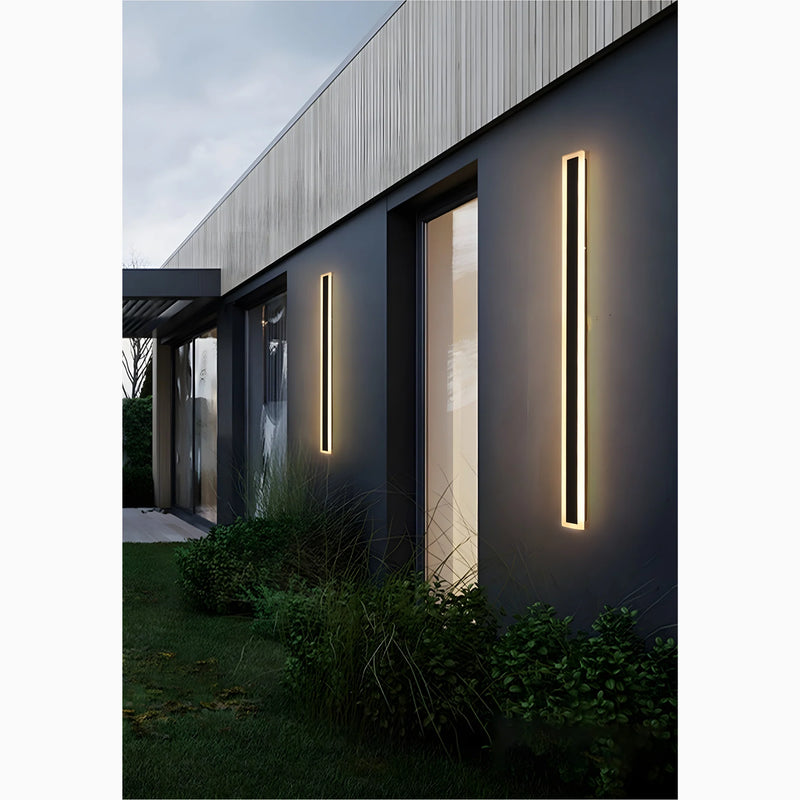 Black/White/Gold Outdoor Waterproof Tall Aluminum LED Wall lamp For Garden