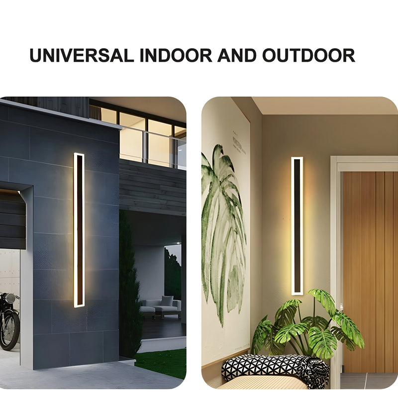 Black/White/Gold Outdoor Waterproof Tall Aluminum LED Wall lamp For Garden