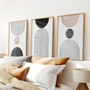 Neutral Mid-Century Modern Wall Art | Set of 3 by Wall Art Set