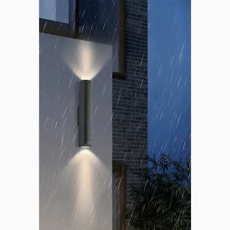 Black Waterproof Outdoor Aluminum LED Wall lamp For Garden, Porch