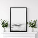 Black White Boho Tropical Wall Decor. Surfer, Waves by Wall Art Set