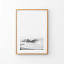 Black White Boho Tropical Wall Decor. Surfer, Waves by Wall Art Set