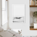 Black White Boho Tropical Wall Decor. Surfer, Waves by Wall Art Set